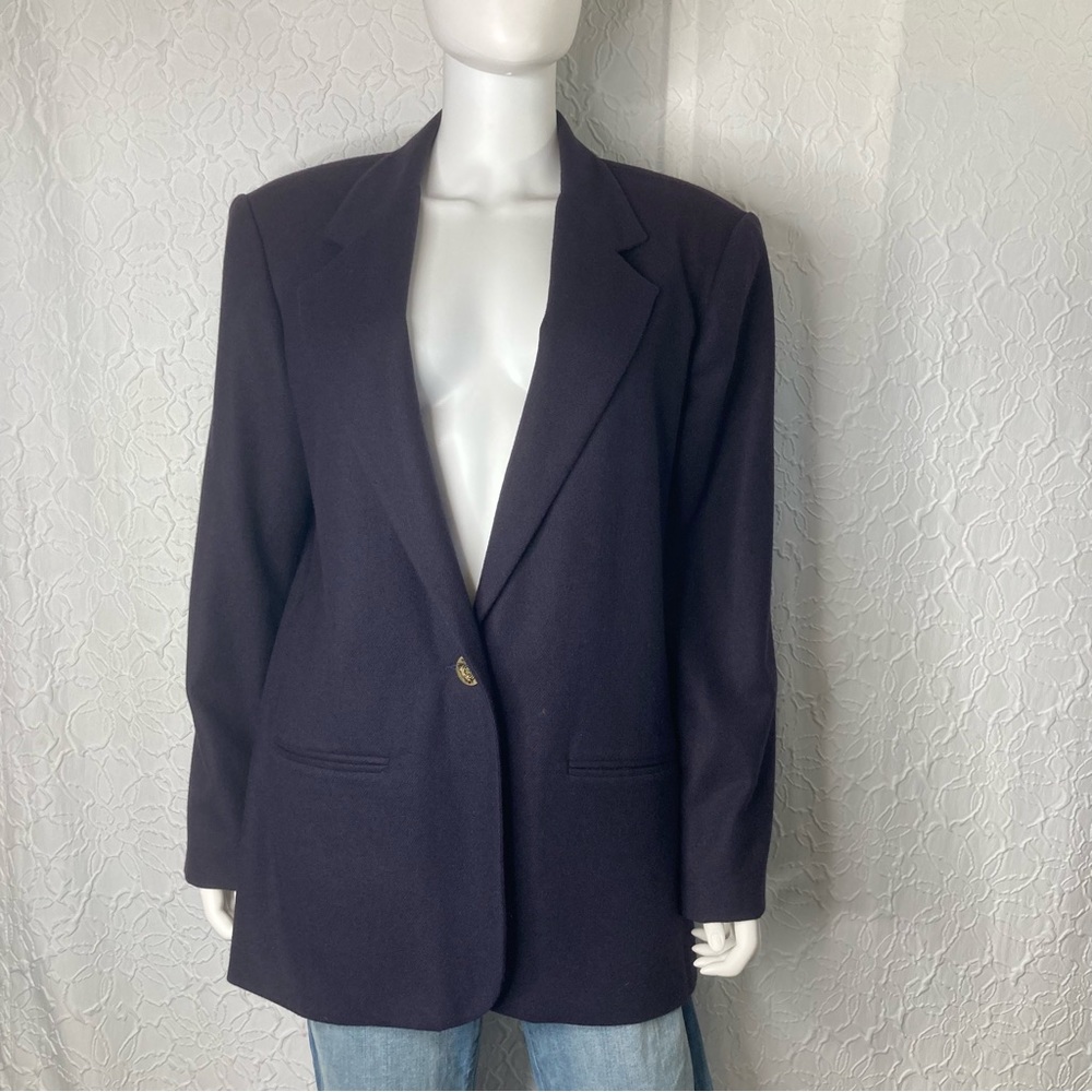 ✨ Vintage Sag Harbor Wool Blazer – Classic 80s Power Piece ✨ - Picture 3 of 15